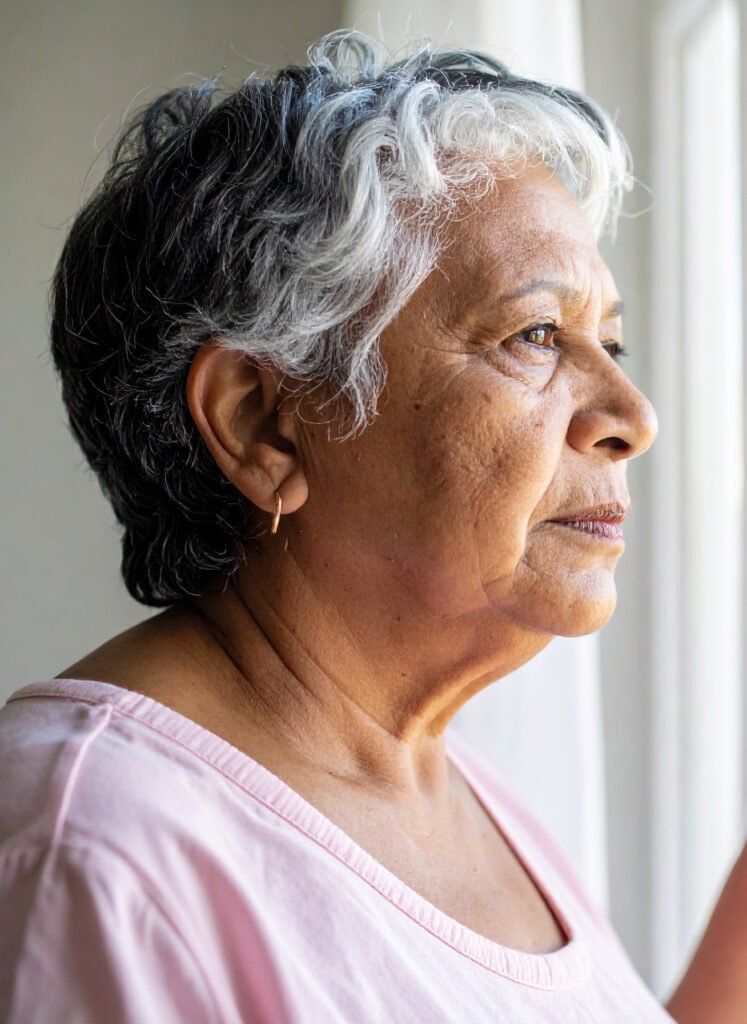 Women looking out the window