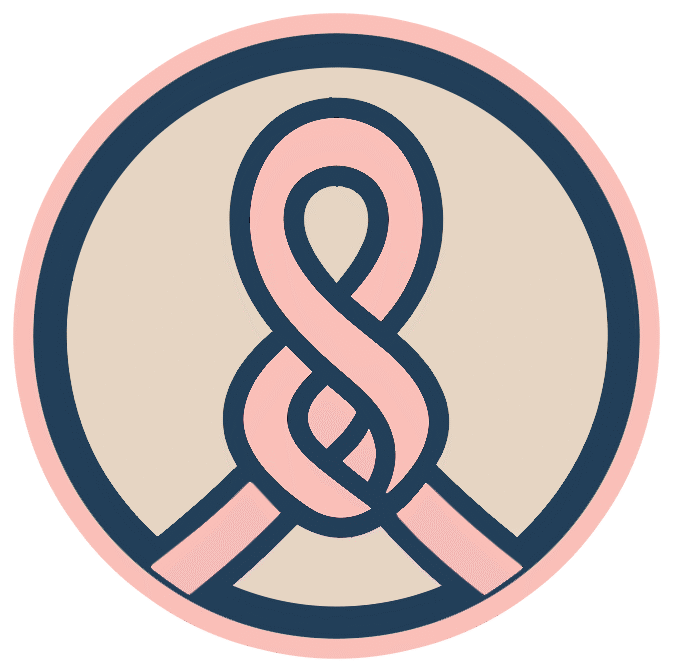 Breast cancer ribbon with knot